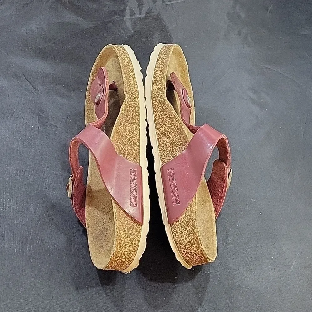 BIRKENSTOCK GIZEH SANDAL WASHED METALLIC